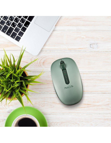RATON NGS FOG DUAL WIRELESS SILENT ERGONOMIC GREEN