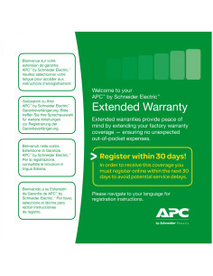 APC WBEXTWAR1YR-AC-03 extensión de la garantÍ­a