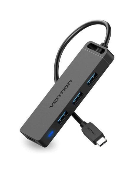 HUB VENTION USB-C 5 EN 1 MICRO USB PD X4 USB-A BLACK