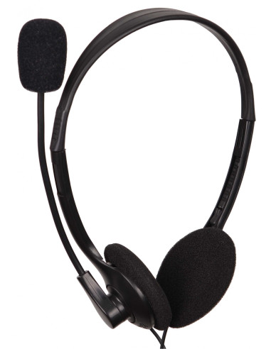 Gembird MHS-123 auricular y casco Auriculares Alámbrico Diadema Llamadas/Música Negro