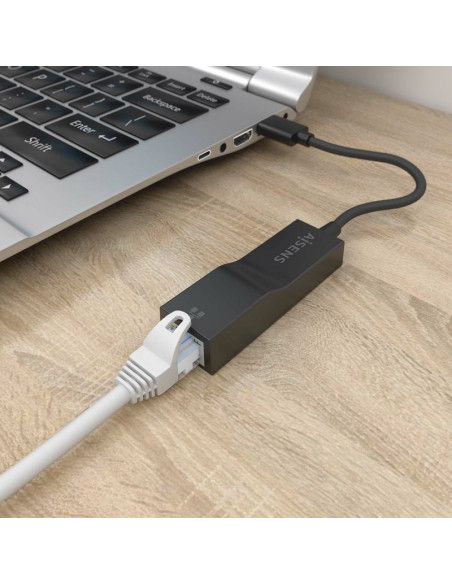 ADAPTADOR AISENS USB 3.0 A ETHERNET GIGA BLACK
