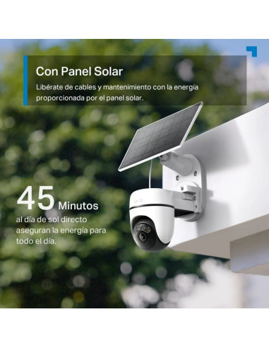 KIT TC90 TP-LINK CAMARA IP EXTERIOR + PANEL SOLAR POWERED