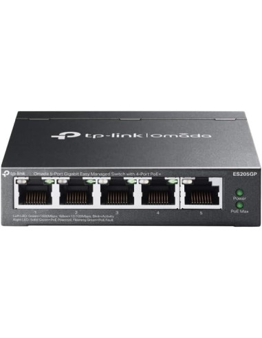 SWITCH TP-LINK ES205GP GIGABIT 5 PUERTOS POE+