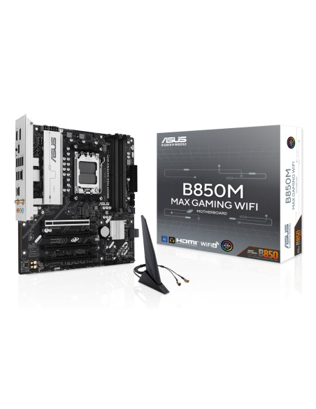 ASUS B850M MAX GAMING WIFI AMD B850 Zócalo AM5 micro ATX Placa Base