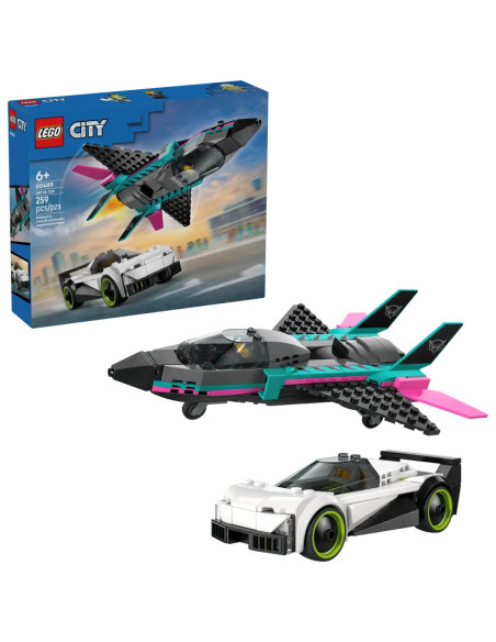 LEGO 60489 Jet versus Coche
