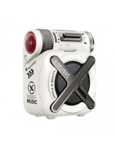 ALTAVOZ BLUETOOTH PORTATIL ULTRA COMPACTO F72 BLANCO XO