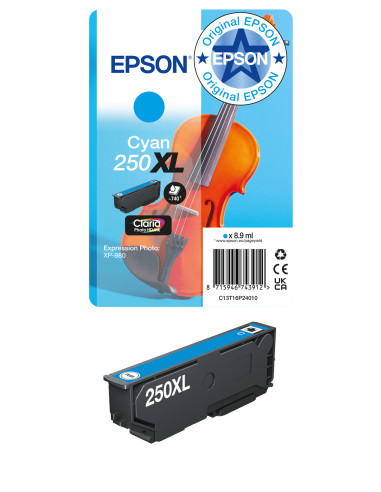 Epson Pack individual de tinta Claria Photo HD 250XL Violin cian