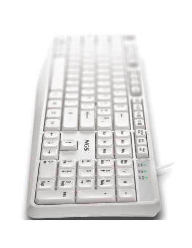 TECLADO NGS HERITAGESPANISH USB MULTIMEDIA WHITE