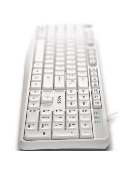 TECLADO NGS HERITAGESPANISH USB MULTIMEDIA WHITE