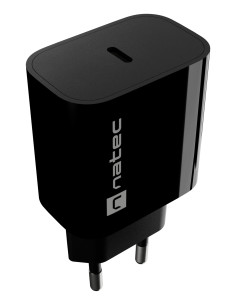 NATEC NUC-2395 cargador de dispositivo móvil Universal Negro Corriente alterna Carga rápida Interior