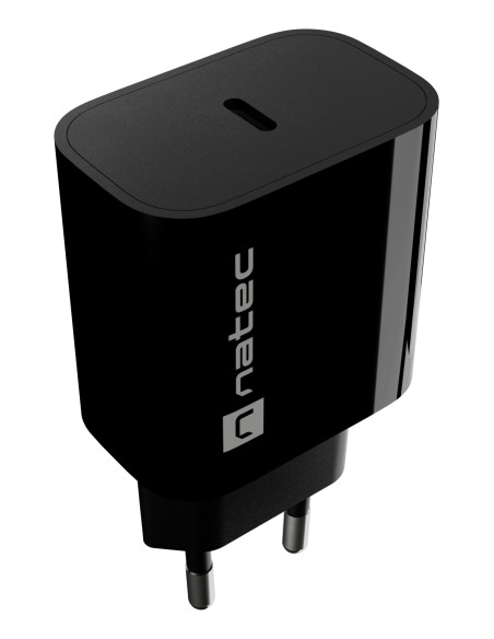 NATEC NUC-2395 cargador de dispositivo móvil Universal Negro Corriente alterna Carga rápida Interior
