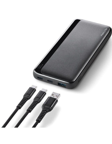 POWERBANK NGS QUIZ20 10000MAH 22.5W USB-A/USB-C LED BLACK
