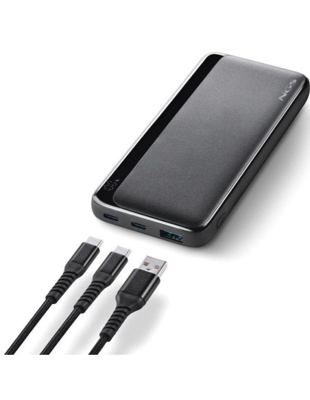 POWERBANK NGS QUIZ20 10000MAH 22.5W USB-A/USB-C LED BLACK