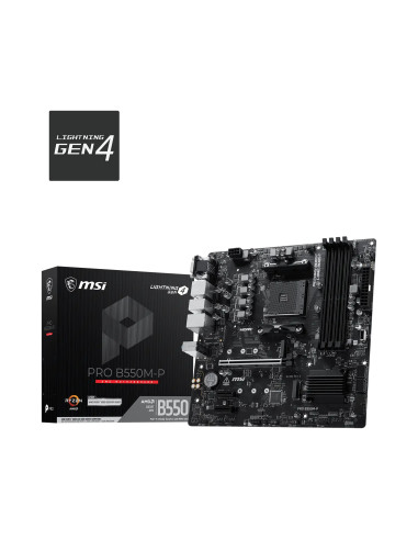 MSI PRO B550M-P placa base AMD B550 Zócalo AM4 ATX