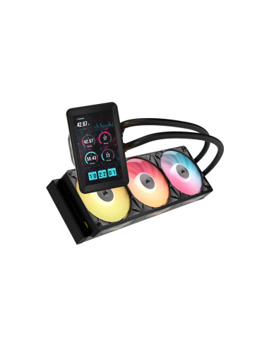 Corsair iCUE LINK TITAN II 360 RX LCD Procesador Sistema de refrigeración líquida todo en uno 36 cm Negro 1 pieza(s)