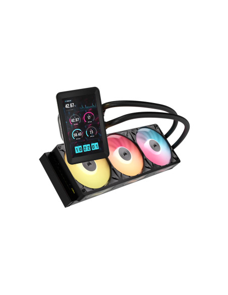 Corsair iCUE LINK TITAN II 360 RX LCD Procesador Sistema de refrigeración líquida todo en uno 36 cm Negro 1 pieza(s)