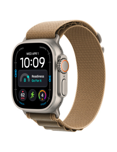 Apple Watch Ultra 4 (GPS + Cellular) - Caja de titanio natural de 49 mm - Correa Loop Alpine color desierto - Talla S