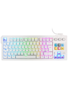 Mars Gaming MKMASTERW teclado Juego USB Español, Francés, Portugués