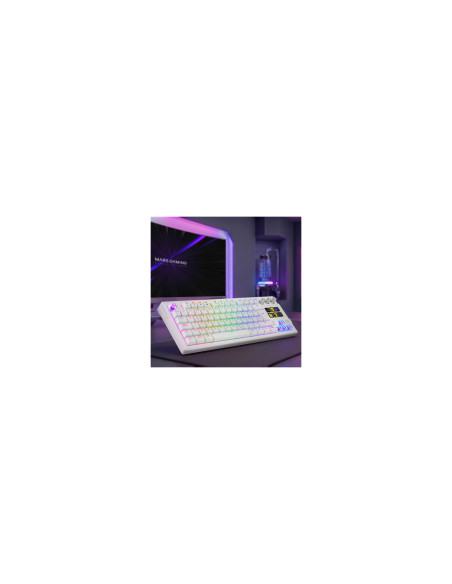 Mars Gaming MKMASTERW teclado Juego USB Español, Francés, Portugués