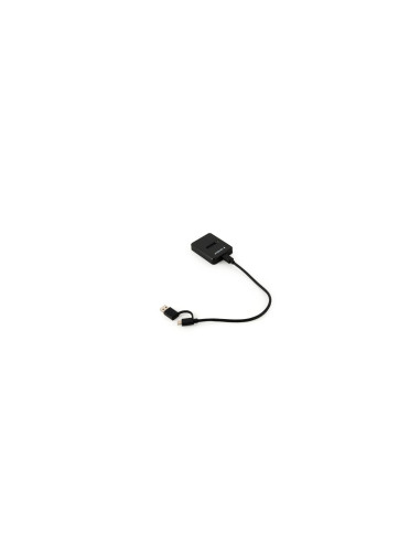 Gembird DD-U3M2 base de conexión para disco duro USB 3.2 Gen 1 (3.1 Gen 1) Type-C Negro