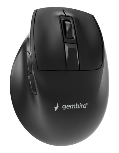 Gembird MUSW3-9B-01 ratón Oficina Mano derecha RF Wireless + Bluetooth + USB Type-A Óptico 2400 DPI