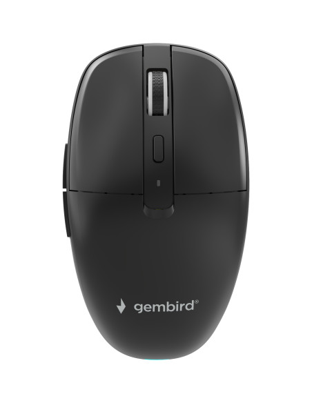 Gembird MUSW2-6B-01 ratón Hogar Ambidextro RF Wireless + Bluetooth Óptico 1600 DPI