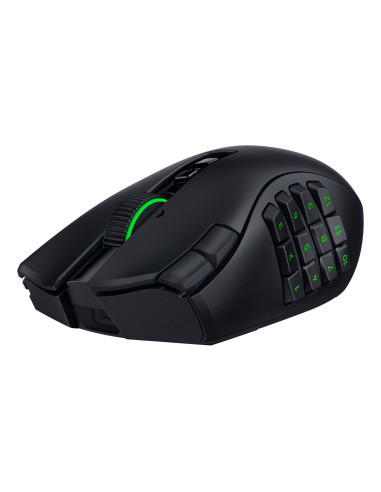 Razer Naga V3 Pro ratón Juego Mano derecha RF Wireless + Bluetooth + USB Type-C Óptico 50000 DPI