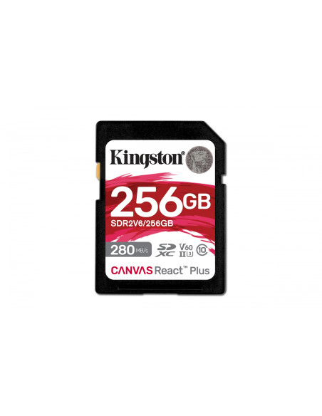 Kingston Technology Canvas React Plus 256 GB SDXC UHS-II Clase 10