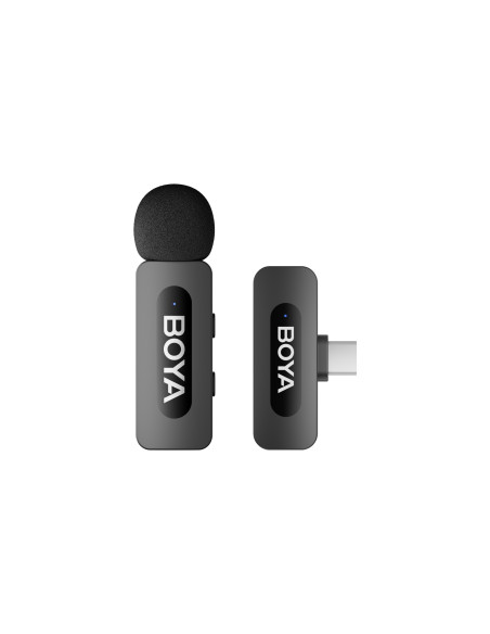 Boya BY-V10 Micrófono de Solapa Inalámbrico Android USB-C Negro