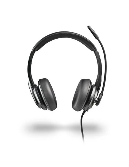 AURICULARES + MICROFONO NGS VOX605USBC USB-A/C BLACK