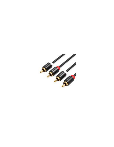 Vention VAB-R06-B300 cable de audio 3 m RCA Negro