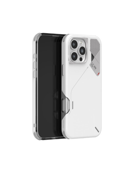 Aulumu A16 MagSafe iPhone 16 Pro Max Funda Antigolpes Blanca