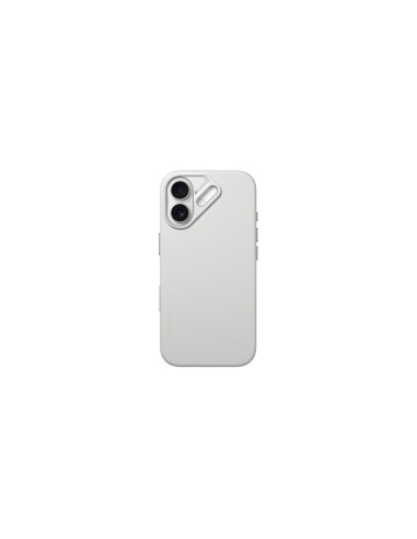 Aulumu A17 Vegan Leather iPhone 17 Funda Blanca