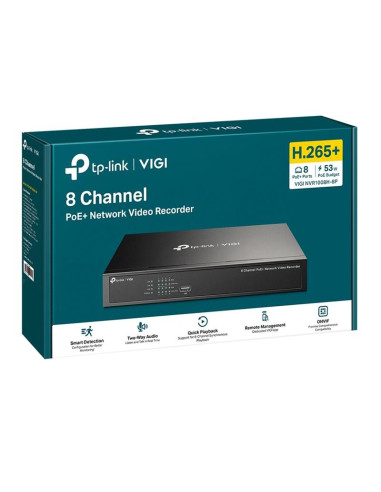 GRABADOR IP NVR TP-LINK VIGI 8 CH IP 1HDD H265+ POE