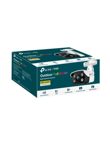 CAMARA IP TP-LINK VIGI BULLET EXTERIOR MICROSD 4MP 2.8MM IR 30M IP67 POE
