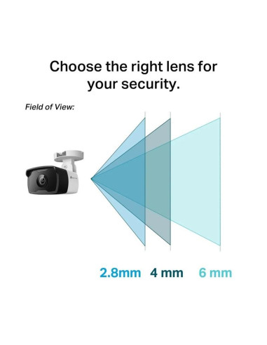 CAMARA IP TP-LINK VIGI BULLET EXTERIOR 2MP 4MM IR 30M IP67 POE