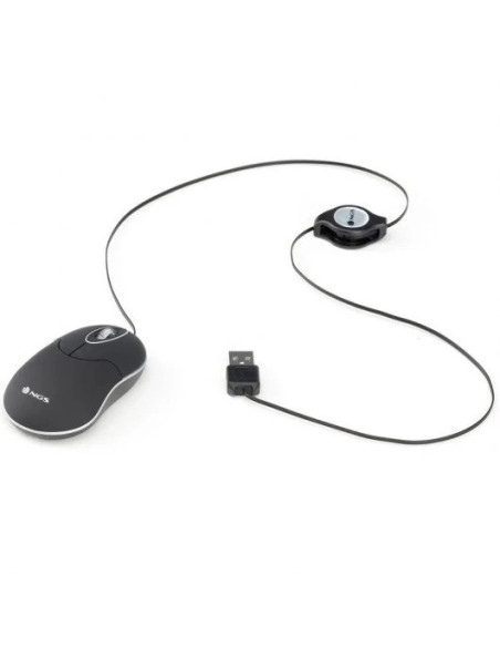 RATON NGS SINBLACK USB OPTICO RETRACTIL BLACK