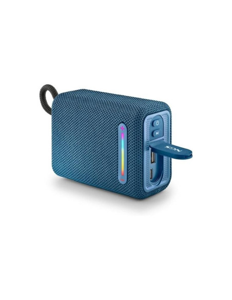 ALTAVOCES NGS ROLLER FURIA RGB PORTATIL WATERPROOF IPX6/BT/USB/AUX BLUE