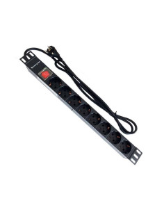 PDU TIPO REGLETA POWERGREEN 8 TOMAS CON INTERRUPTOR