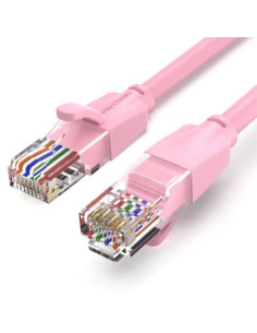 CABLE DE RED CAT.6 UTP 1M VENTION ROSE