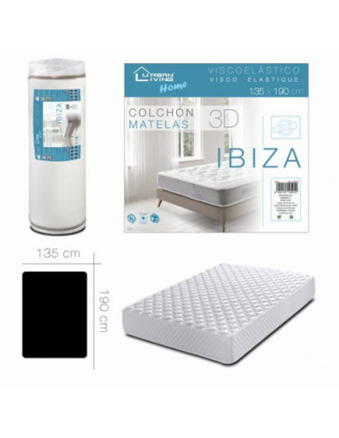 COLCHON VISCOELASTICO IBIZA 135X190 URBAN LIVING