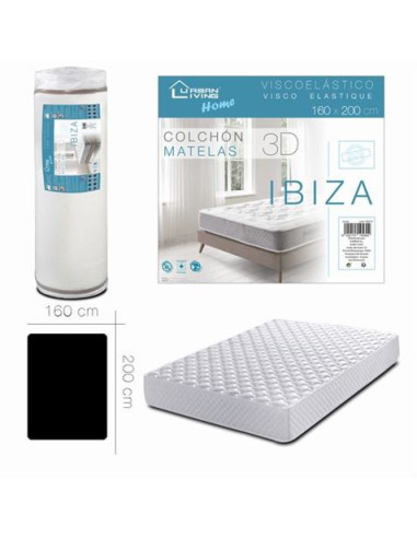 COLCHON VISCOELASTICO IBIZA 160X200 URBAN LIVING