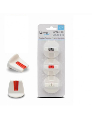 SET 3 GANCHOS COLGADORES COLORES URBAN LIVING