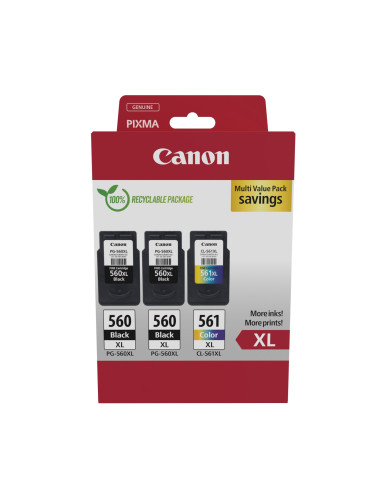 Canon 3712C009 cartucho de tinta 3 pieza(s) Original Alto rendimiento
