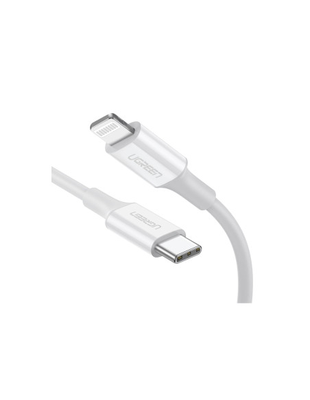 Ugreen 10493 cable de conector Lightning 1 m Blanco