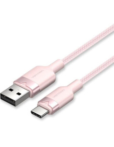 CABLE VENTION USB-A 2.0 - USB-C 3A 2M ALUMINIO ROSE
