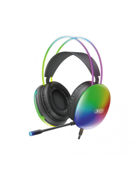 AURICULARES GAMING DIADEMA CON CABLE NEGRO GE11 XO