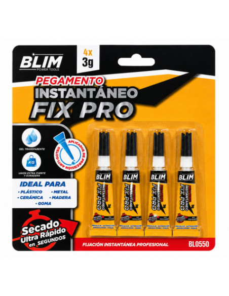 PEGAMENTO INSTANTÁNEO 4X3GR BLIM FIX PRO