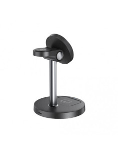 CARGADOR INALAMBRICO MAGNETICO 3 EN 1 CX038 NEGRO XO