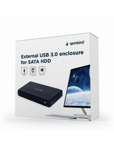 CAJA PARA DISCO DURO EXTERNO 3.5" HDD GEMBIRD